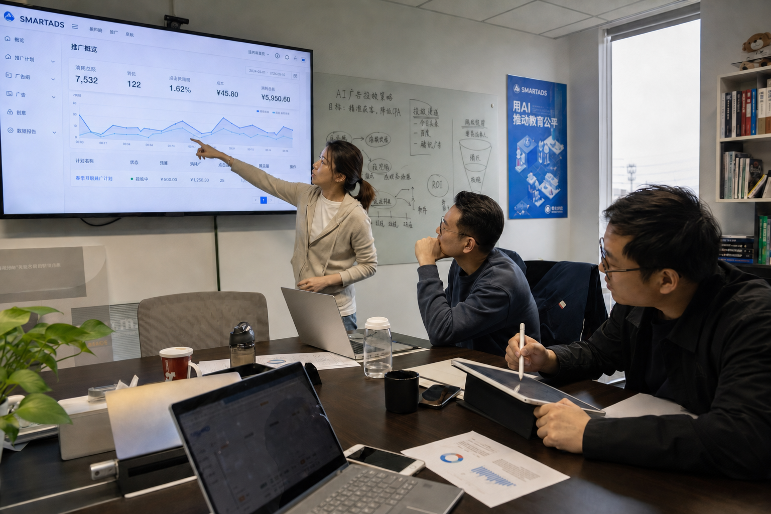 SMARTADS 团队正在复盘 AI 广告投放数据